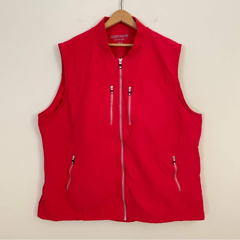 Scottevest 101 vest men’s 5XL M4 OR Woman's red 9 concealed pockets